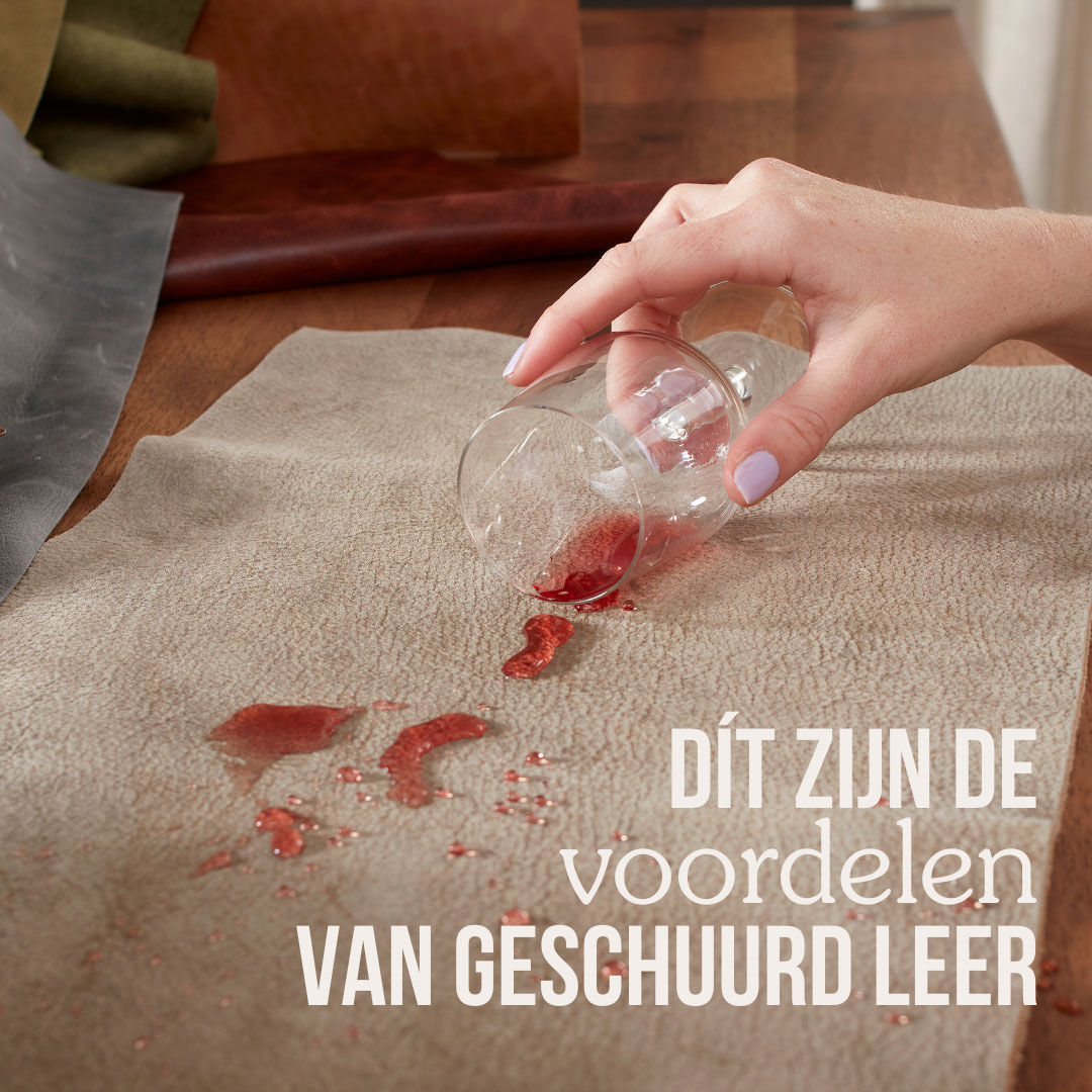 Dit zijn de voordelen van geschuurd leer