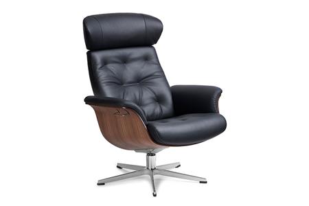  - Leather armchair , Model Caine C
