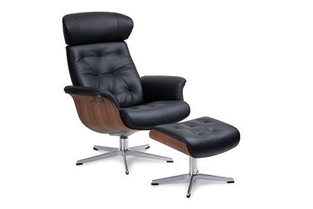  - Leather armchair , Model Caine C