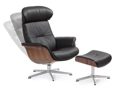  - Leather armchair , Model Caine C