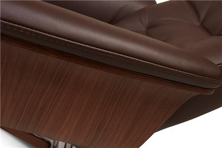  - Leather armchair , Model Caine C
