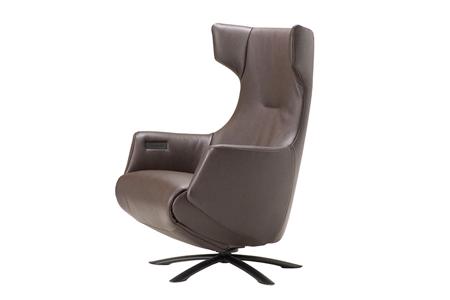  - Leather armchair , Model Tuskin