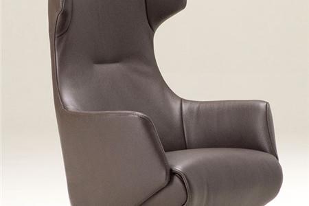  - Leather armchair , Model Tuskin