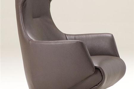  - Leather armchair , Model Tuskin