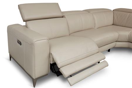  - Leather corner couch , Model Archie