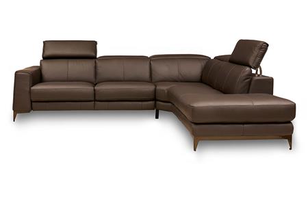  - Leather corner couch , Model Archie