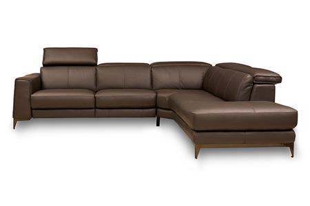  - Leather corner couch , Model Archie