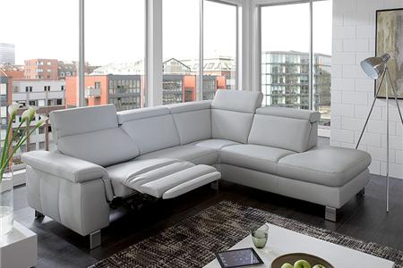  - Leather corner couch , Model Stanford