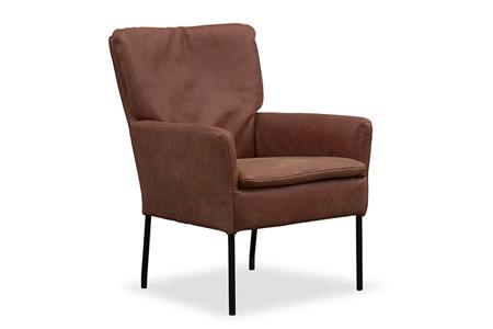  - Leather armchair , Model Hardy