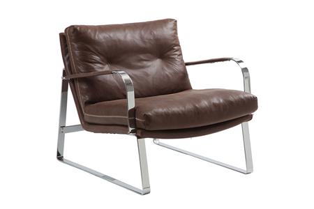 - Leren fauteuil , Model Cleo