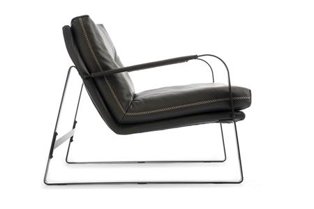  - Leren fauteuil , Model Cleo