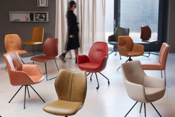 Leren eetkamerstoelen