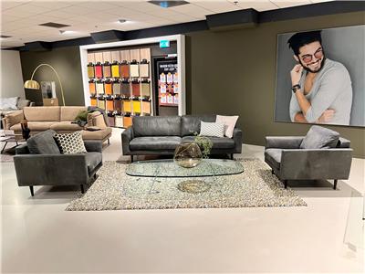 Lederland AMSTERDAM Showroommodel Abel 3,5-zitsbank + 2 fauteuils
