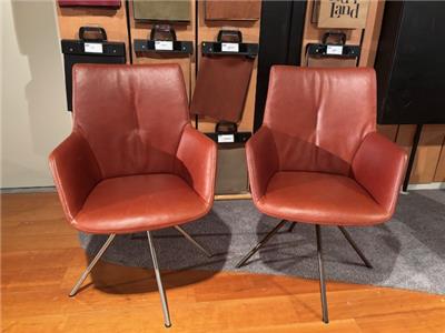 Lederland EINDHOVEN Showroommodel Gillian 2 eetkamerstoelen
