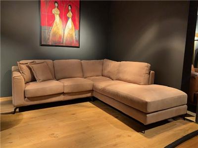 Lederland EINDHOVEN Showroommodel Milan hoekopstelling incl 2 kussens 227 x 234