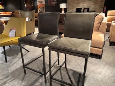 Lederland EINDHOVEN Showroommodel Perez, barkruk (2 stuks, prijs is p.st.)