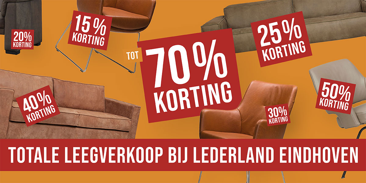 Totale leegverkoop Lederland Eindhoven